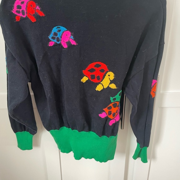 Rare Escada Vintage Vice Neon 90s Sweater Large - Picture 2 of 5